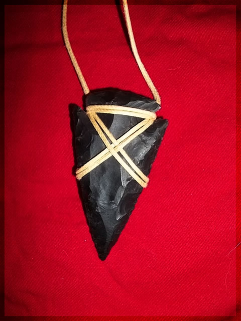 Authentic arrowhead samples, real archery arrowheads, hand knapped arrowhead necklaces